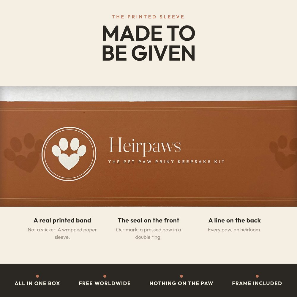 Inkless Paw Print Kit for cats and dogs — clean-touch mess-free paw print in a frame — photo 9